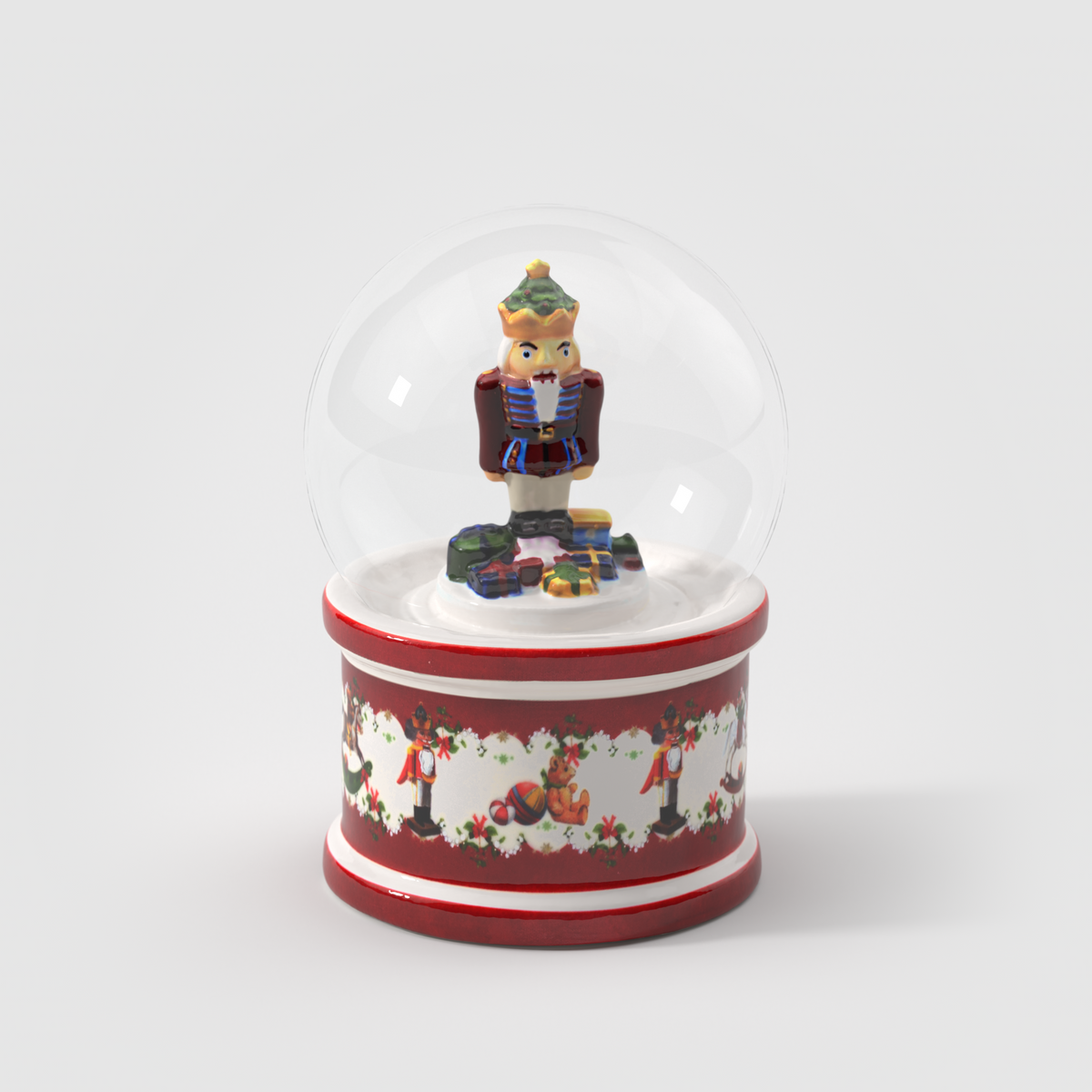 Villeroy & Boch Christmas Toys Palla di neve Schiaccianoci Grande Multicolore, 12,5 x 12,5 x 17 cm