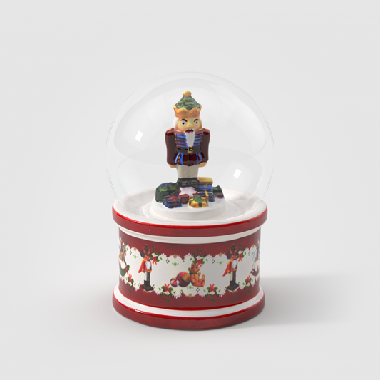 Villeroy & Boch Christmas Toys Palla di neve Schiaccianoci Grande Multicolore, 12,5 x 12,5 x 17 cm