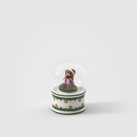 Villeroy & Boch Christmas Toys Palla di neve Orsetto Piccola Multicolore 6,5 x 6,5 x 9 cm