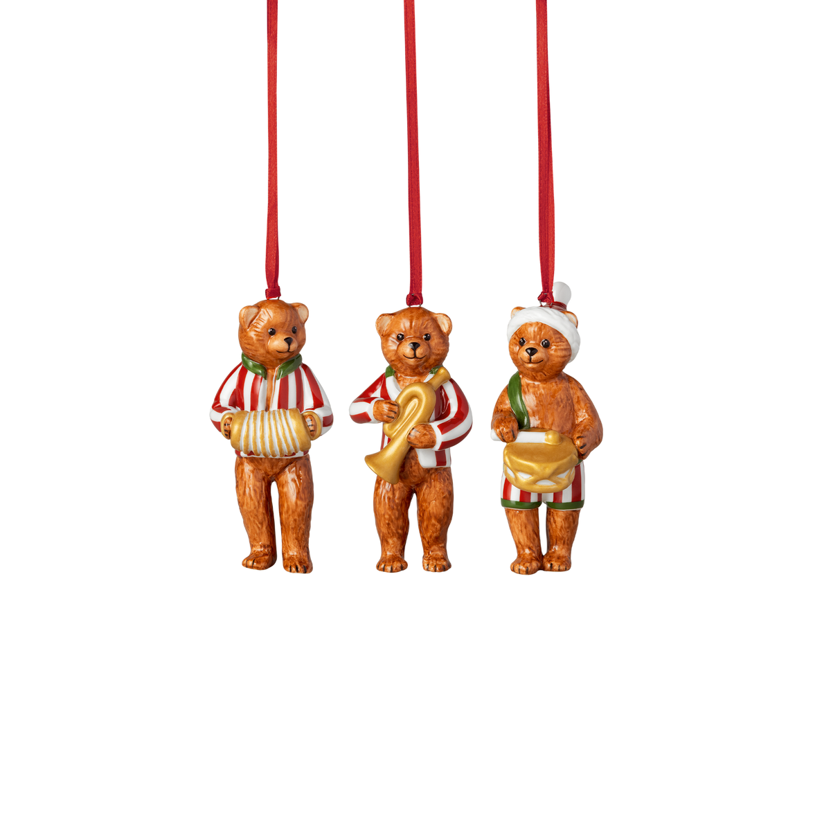 Villeroy & Boch Nostalgic Ornaments Addobbi natalizi  Teddy 3pz, porcellana