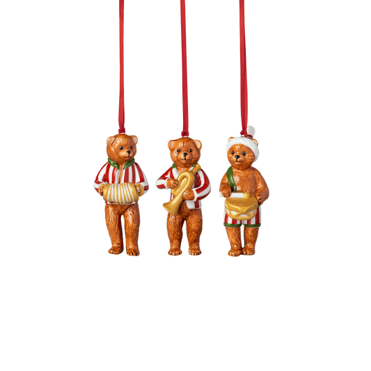 Villeroy & Boch Nostalgic Ornaments Addobbi natalizi  Teddy 3pz, porcellana