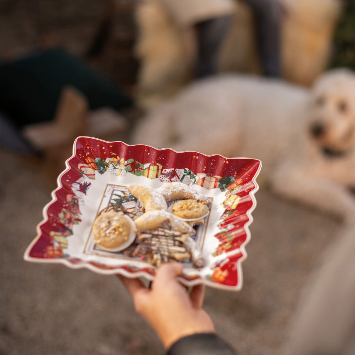 Villeroy & Boch Ciotola Quadrata Toy’s Fantasy Decoro “Babbo Natale”