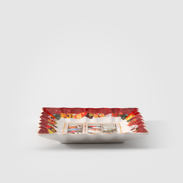 Villeroy & Boch Ciotola Quadrata Toy’s Fantasy Decoro “Babbo Natale”