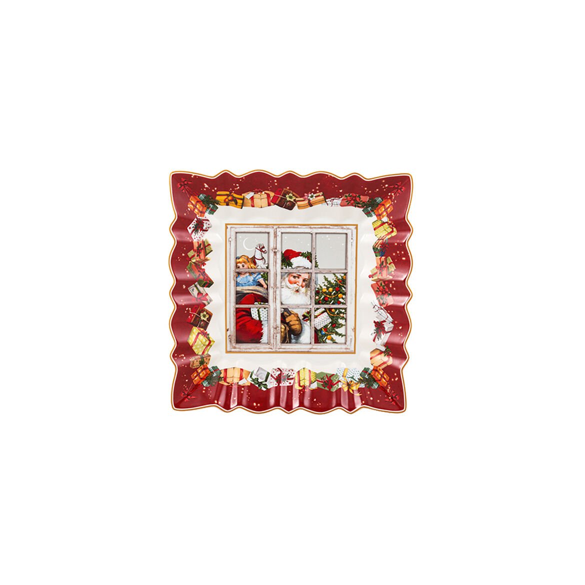 Villeroy & Boch Ciotola Quadrata Toy’s Fantasy Decoro “Babbo Natale”