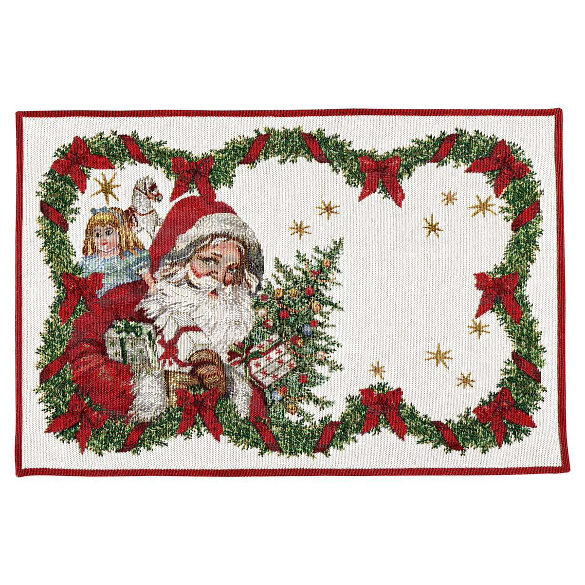 Villeroy & Boch – Toy's Fantasy Tovaglietta gobelin, motivo Babbo Natale, multicolore, 32 x 48 cm, cotone, lavabile in lavatrice