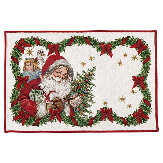 Villeroy & Boch – Toy's Fantasy Tovaglietta gobelin, motivo Babbo Natale, multicolore, 32 x 48 cm, cotone, lavabile in lavatrice