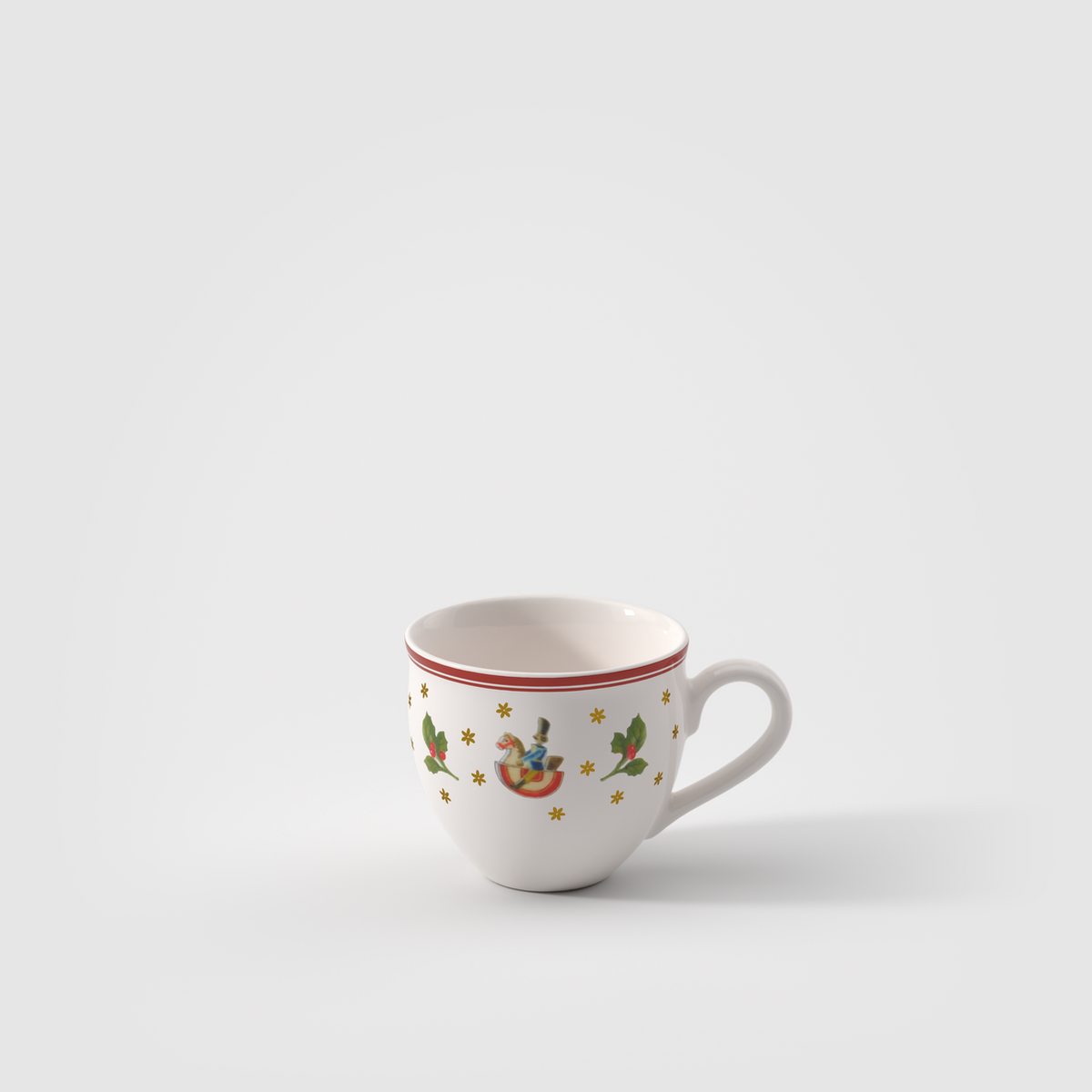 Toy's Delight Tazzina espresso da caffè rossa, 70 ml, Premium Porcelain