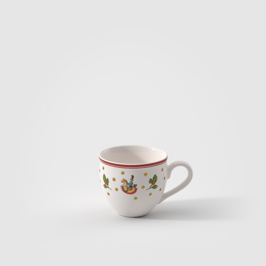 Toy's Delight Tazzina espresso da caffè rossa, 70 ml, Premium Porcelain
