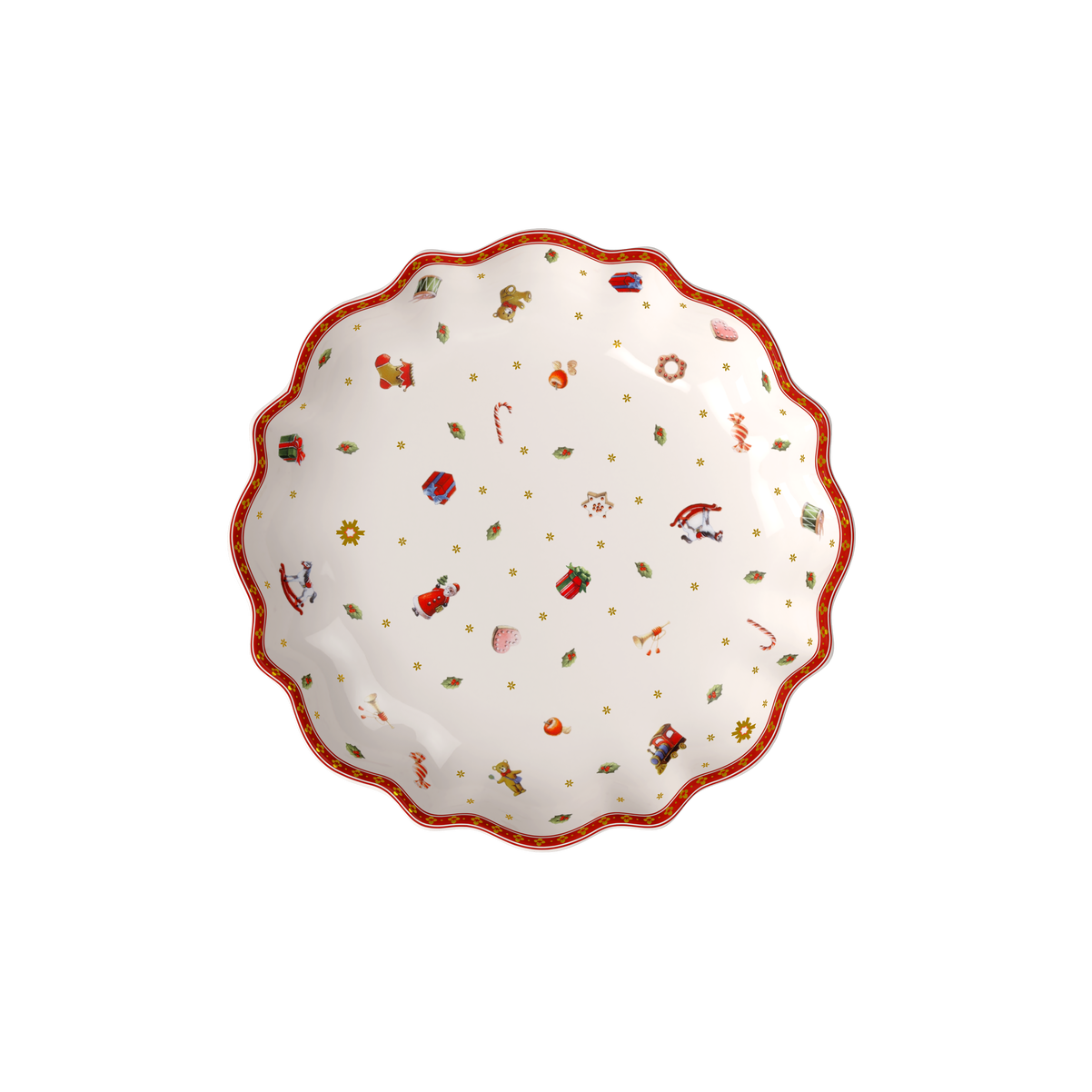 Villeroy & Boch Toy's Delight  Ciotola/Coppa  Grande da portata rossa, 500 ml, Premium Porcelain