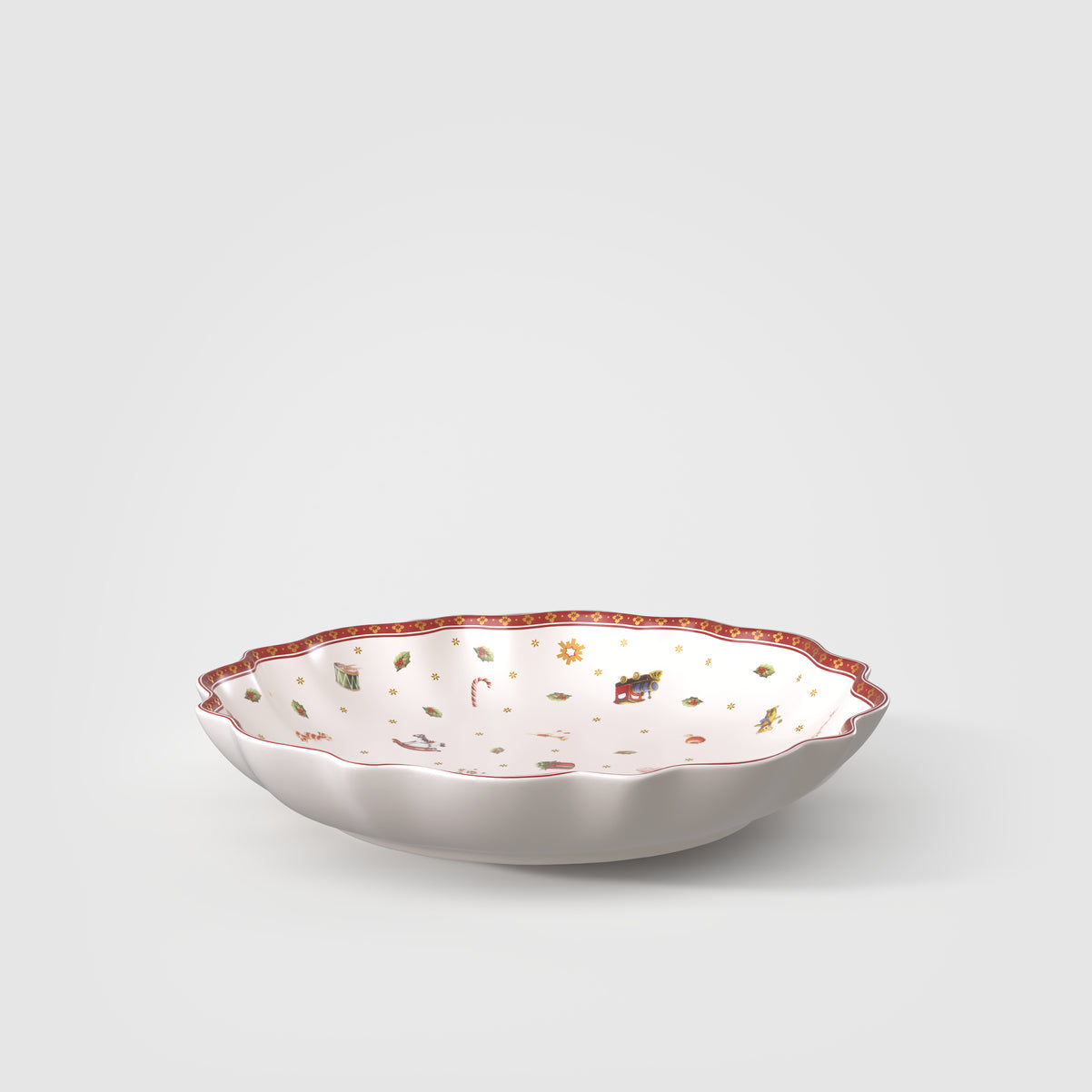 Villeroy & Boch Toy's Delight  Ciotola/Coppa  Grande da portata rossa, 500 ml, Premium Porcelain