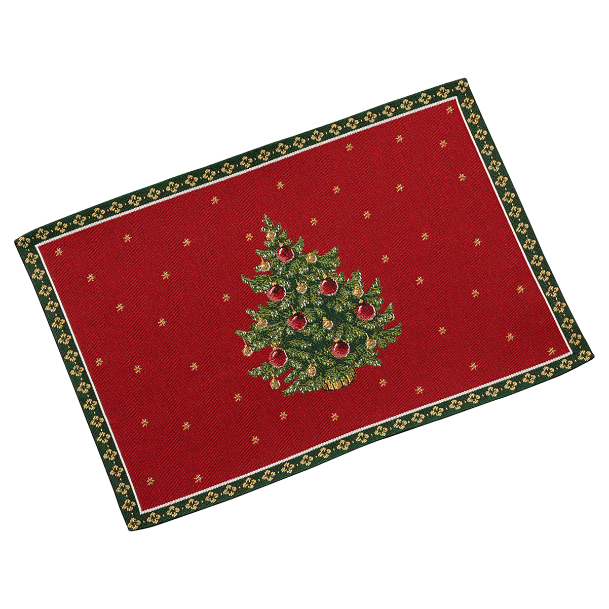 Villeroy & Boch Toy's Delight Tovaglietta Albero, Gobelin, rossa, 48 x 32 x 2 mm