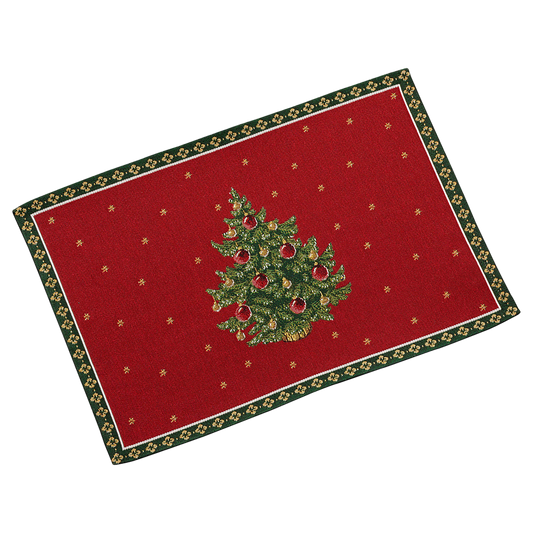 Villeroy & Boch Toy's Delight Tovaglietta Albero, Gobelin, rossa, 48 x 32 x 2 mm