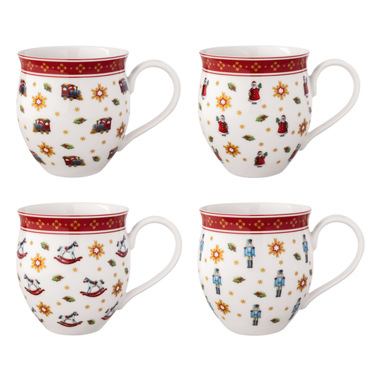 Villeroy & Boch Toy's Delight Set 4 Tazze Anniversary 390ml in Porcellana