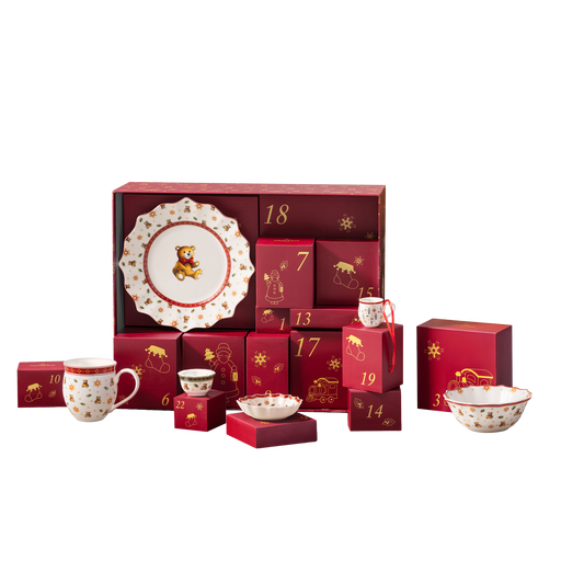 Villeroy & Boch Christmas Toys Calendario dell’Avvento 2026 Multicolore, Premium Porcelain