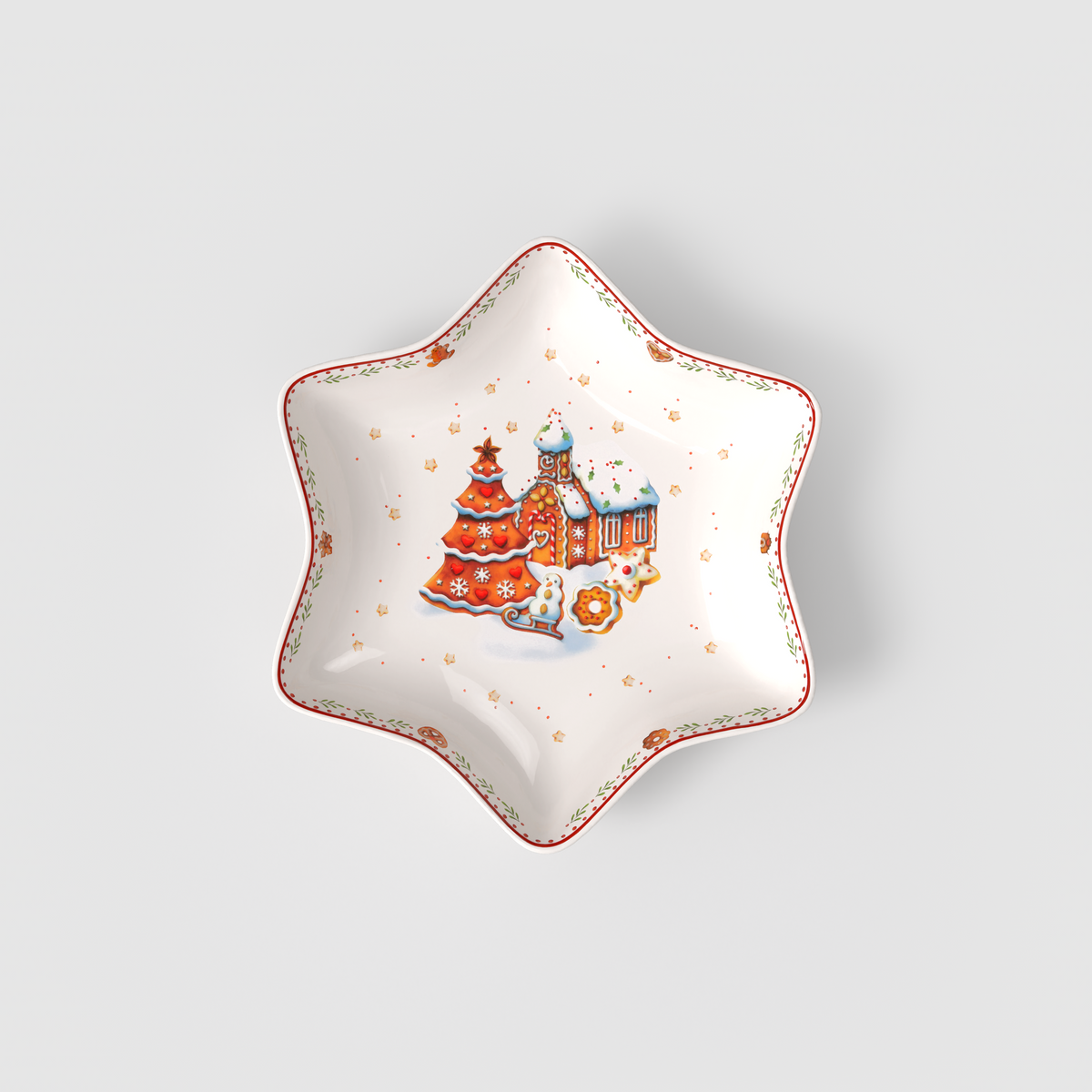Villeroy & Boch-Winter Bakery Delight Ciotola rossa, 360 ml, Premium Porcelain