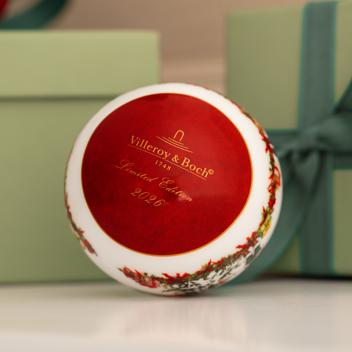 Villeroy & Boch Annual Christmas Edition Palla 2026, colorato, Premium Porcelain