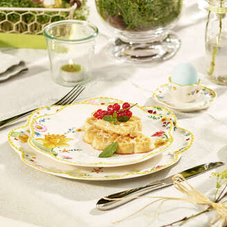 Villeroy&Boch Spring Awakening Piatto piano giallo, Ø27 cm, Premium Porcelain