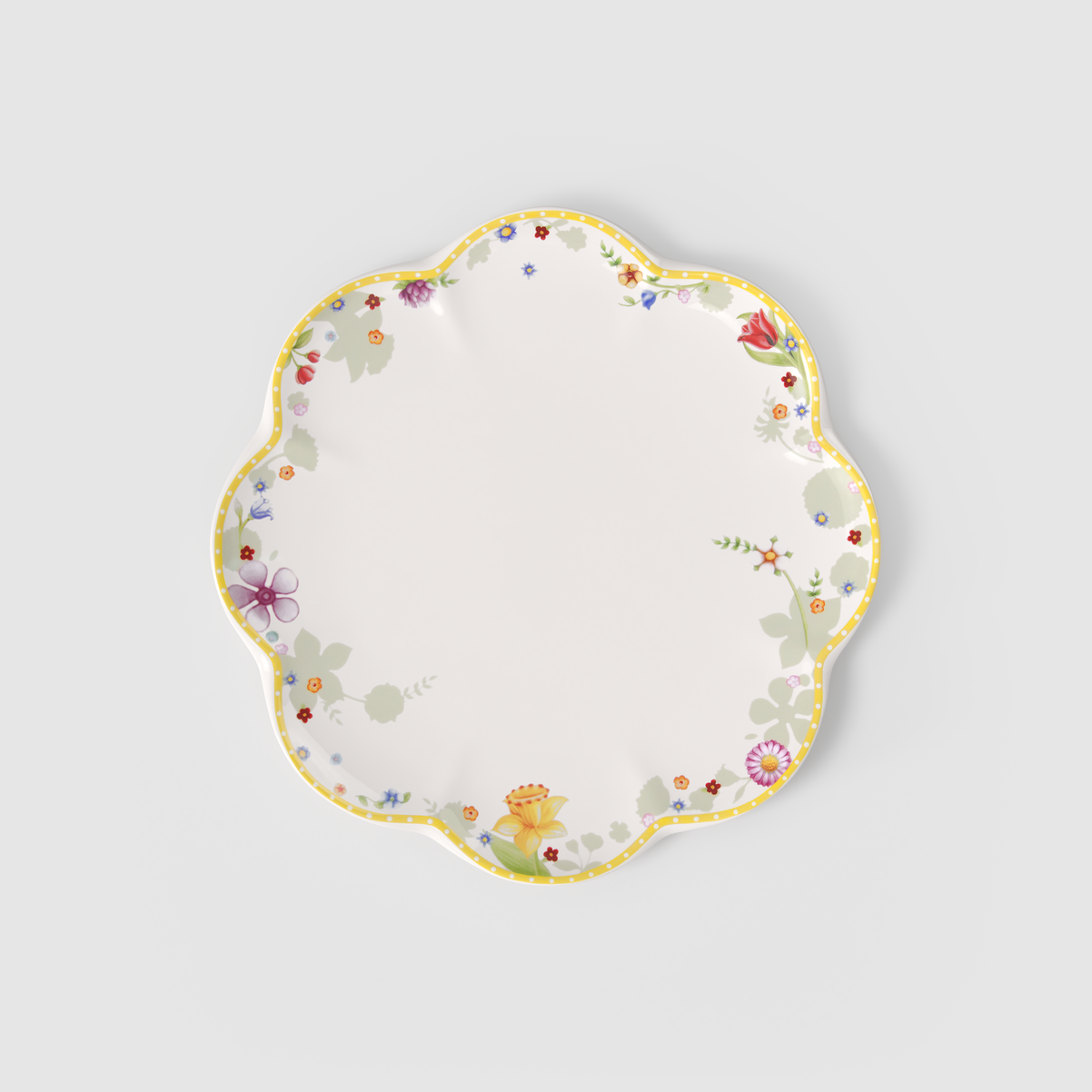 Villeroy&Boch Spring Awakening Piatto piano giallo, Ø27 cm, Premium Porcelain