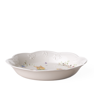 Villeroy&Boch Spring Fantasy, Prato Fiorito,Scodella da portata verde, 650 ml, Premium Porcelain