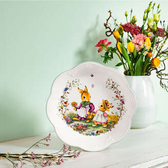 Villeroy&Boch Spring Fantasy, Prato Fiorito,Scodella da portata verde, 650 ml, Premium Porcelain