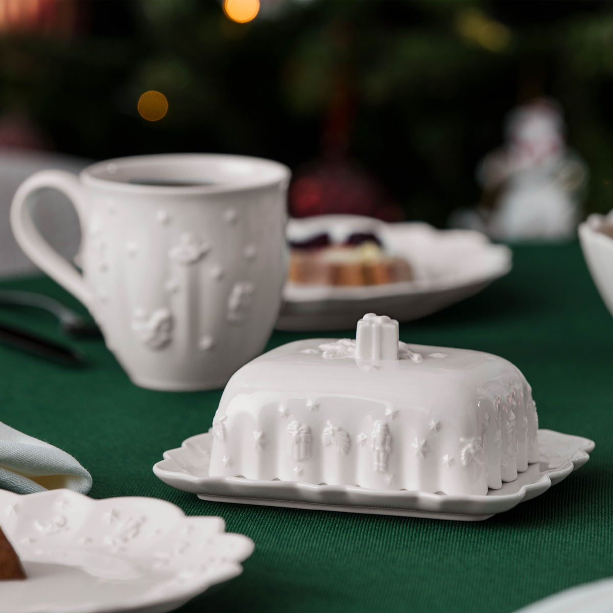 Villeroy & Boch Toy's Delight Royal Classic Burriera bianco, Premium Porcelain