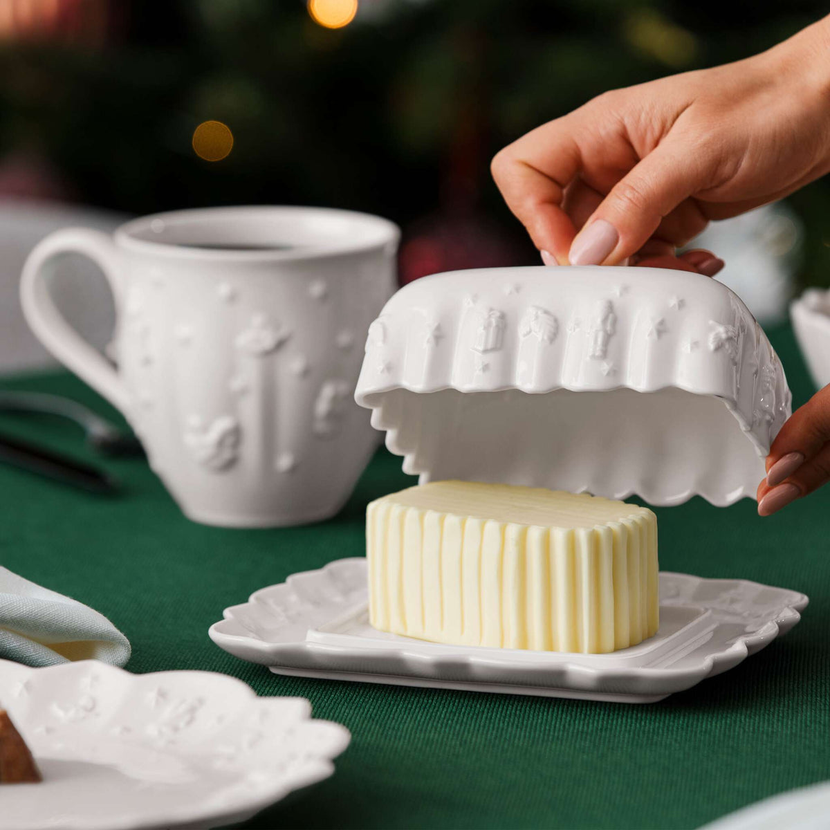 Villeroy & Boch Toy's Delight Royal Classic Burriera bianco, Premium Porcelain