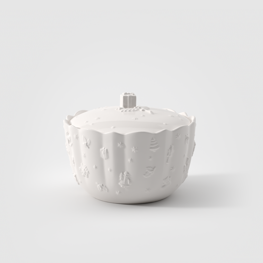 Villeroy & Boch Toy's Delight Royal Classic Biscottiera bianca, Premium Porcelain
