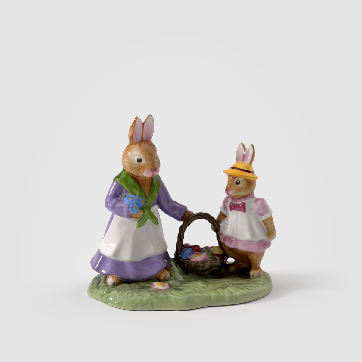 Villeroy & Boch Bunny Tales Emma e Anna Sul Prato Fiorito in Porcellana
