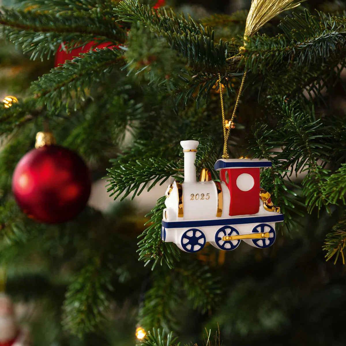 Villeroy & Boch Christmas Classics Locomotiva Pendente in Porcellana