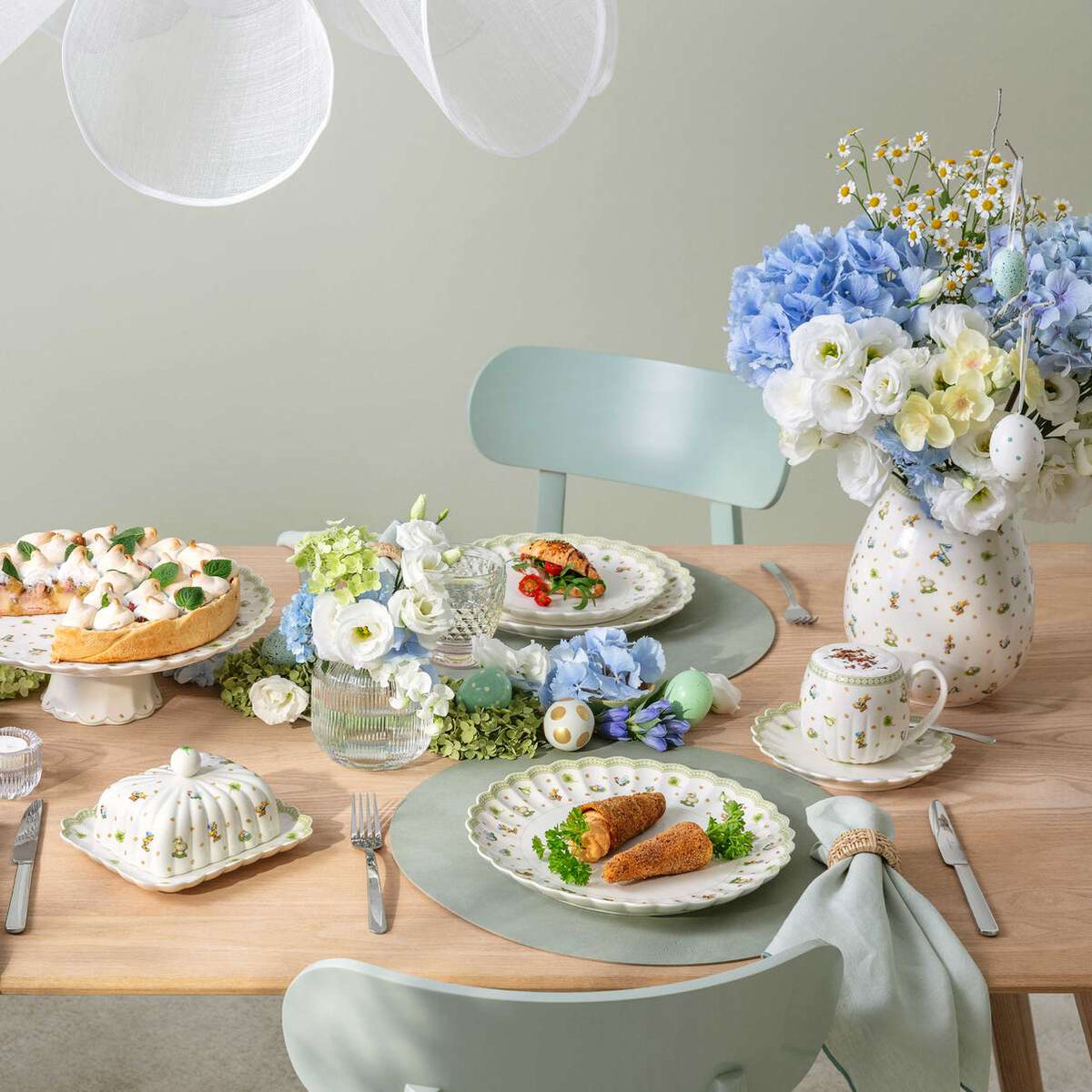 Villeroy&Boch Easter Delight Piatto piano verde, Ø26,8 cm, Premium Porcelain