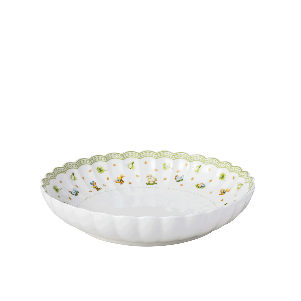 Villeroy & Boch Easter Delight Piatto da pasta verde, Ø23,6 cm, Premium Porcelain