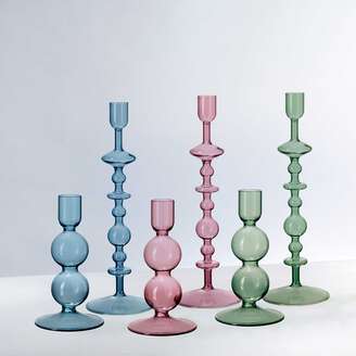 VILLEROY & BOCH Like Home Portacandela a bugia verde, 9 x 9 x 27 cm, vetro borosilicato