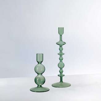 VILLEROY & BOCH Like Home Portacandela a bugia verde, 9 x 9 x 27 cm, vetro borosilicato
