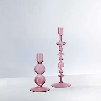 VILLEROY & BOCH Like Home Portacandela a bugia rosa, 9 x 9 x 27 cm, vetro borosilicato