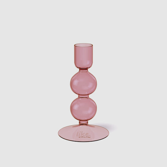 VILLEROY & BOCH Like Home Portacandela a bugia GRAPE, 7,5 x 7,5 x 13,5 cm, vetro borosilicato