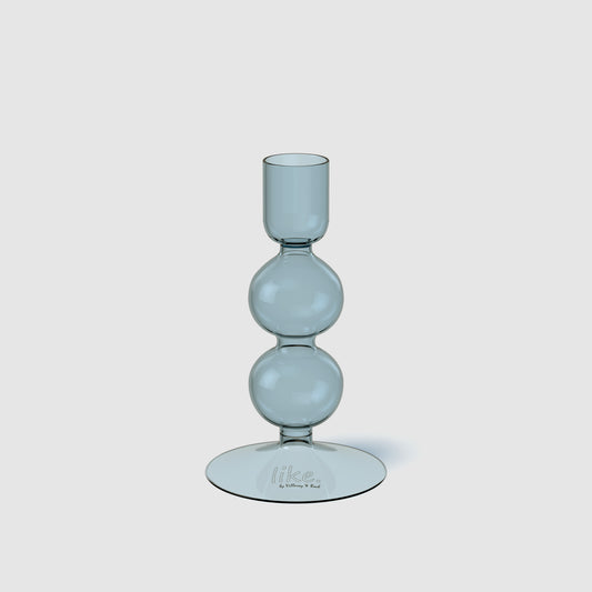 VILLEROY & BOCH Like Home Portacandela a bugia ICE, 7,5 x 7,5 x 13,5 cm, vetro borosilicato