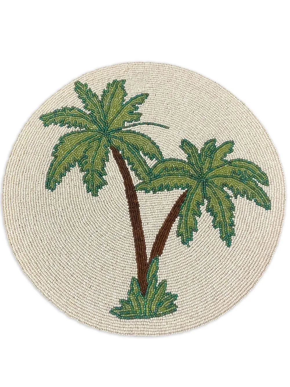 Set di 2 tovagliette Palm con decorazione di perline