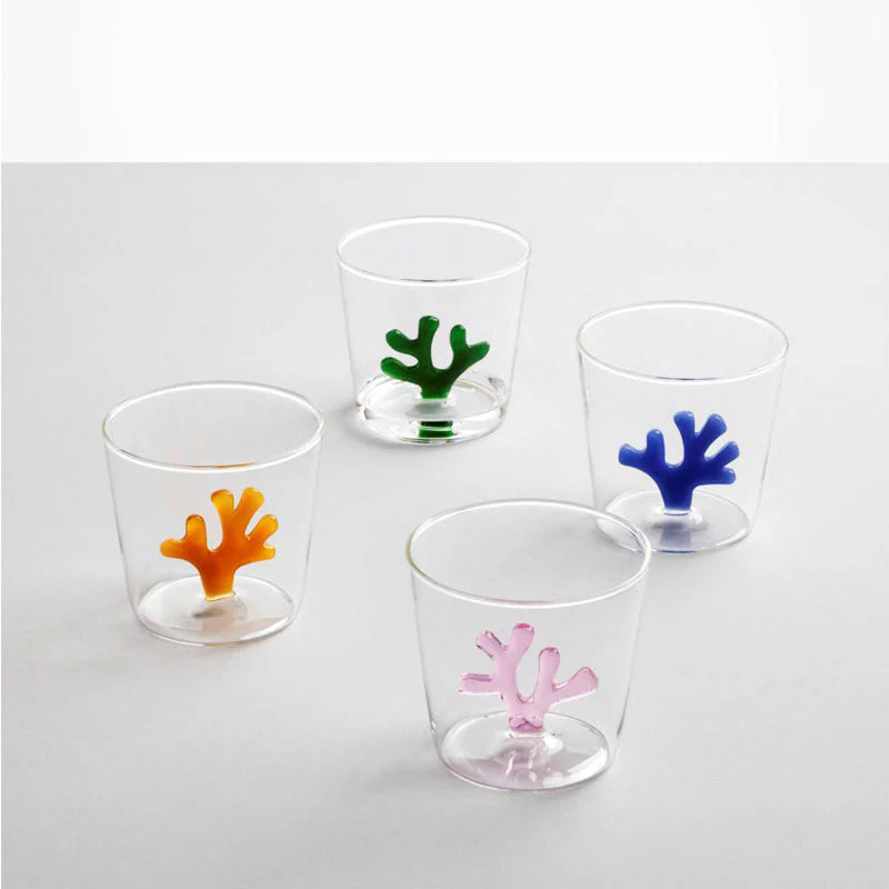 Ichendorf Milano Tumbler Corallo Giallo Coral Reef in Vetro