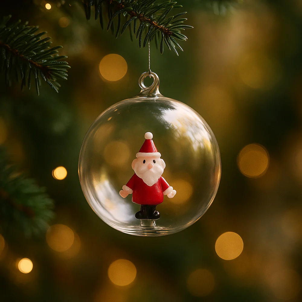 Ichendorf Milano Christmas Tales Palla di Natale Santa Claus in Vetro