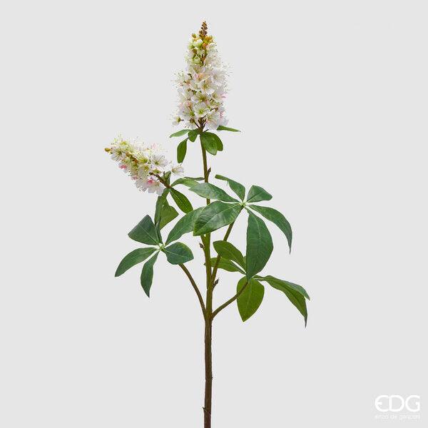 EDG Enzo De Gasperi  Fiore Artificiale con foglie e gambo Castagno