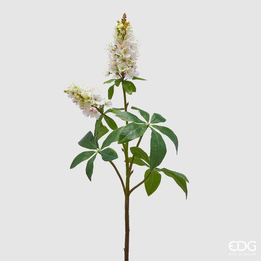 EDG Enzo De Gasperi  Fiore Artificiale con foglie e gambo Castagno