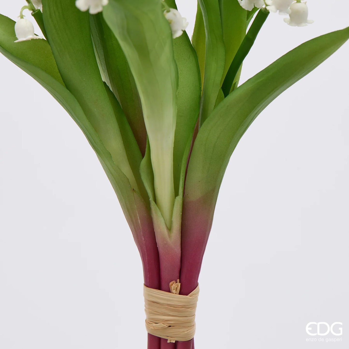 EDG Enzo De Gasperi Mazzo di Mughetto con Foglie H40 cm