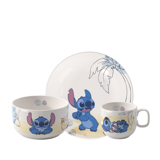 Villeroy & Boch Disney Stitch Set di stoviglie per bambini 3 pz