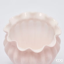 Edg Enzo de Gasperi Vaso Fleur portafiori in vetro rosa D17xH20 cm