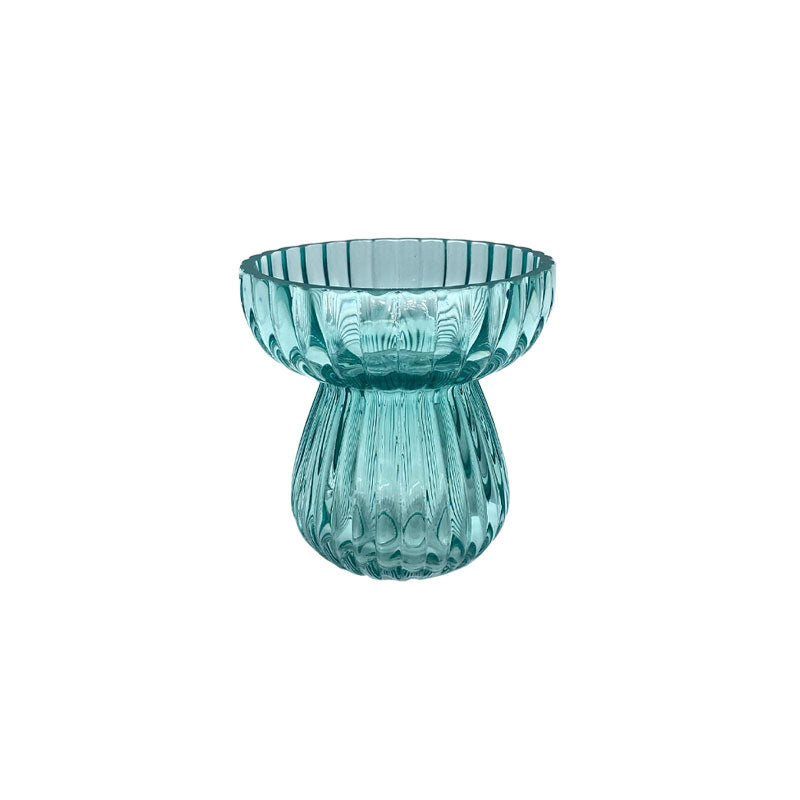 EDG Enzo De Gasperi – Vaso Righe Biforma Azzurro