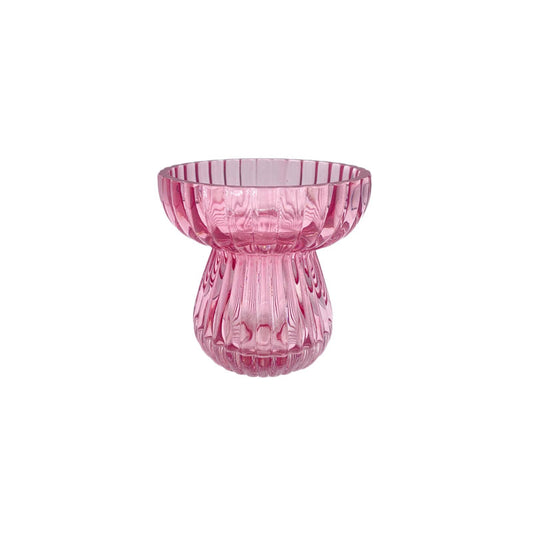 EDG Enzo De Gasperi – Vaso Righe Biforma Rosa