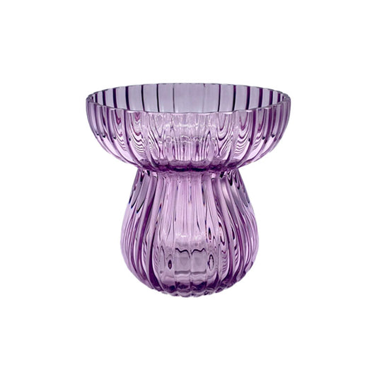 EDG Enzo De Gasperi – Vaso Righe Biforma Viola