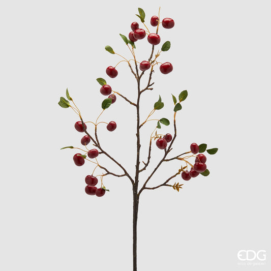 EDG Enzo De Gasperi Ramo di Ciliegie H95 cm Rosso