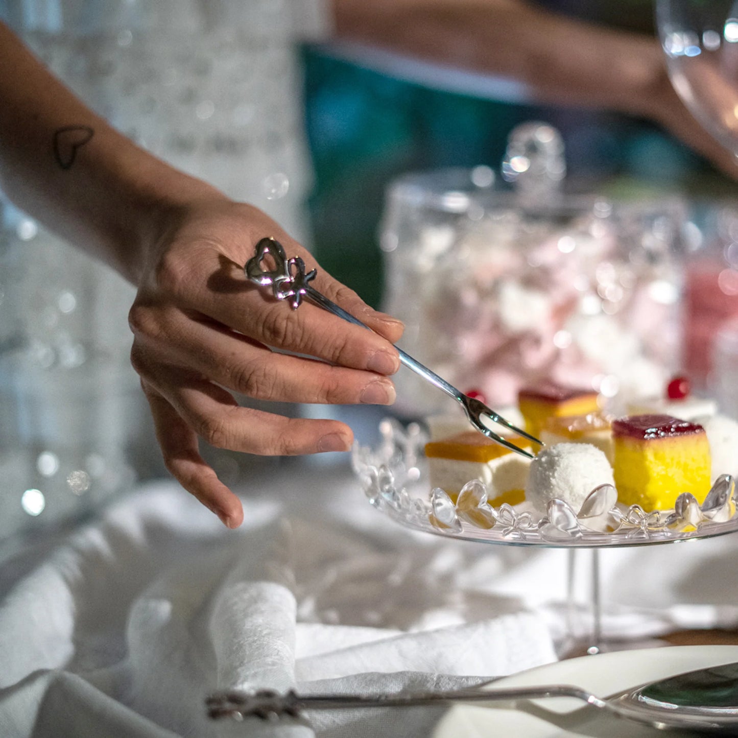 Guzzini Set 6 Forchettine Aperitivo 'Love' "Cutlery"