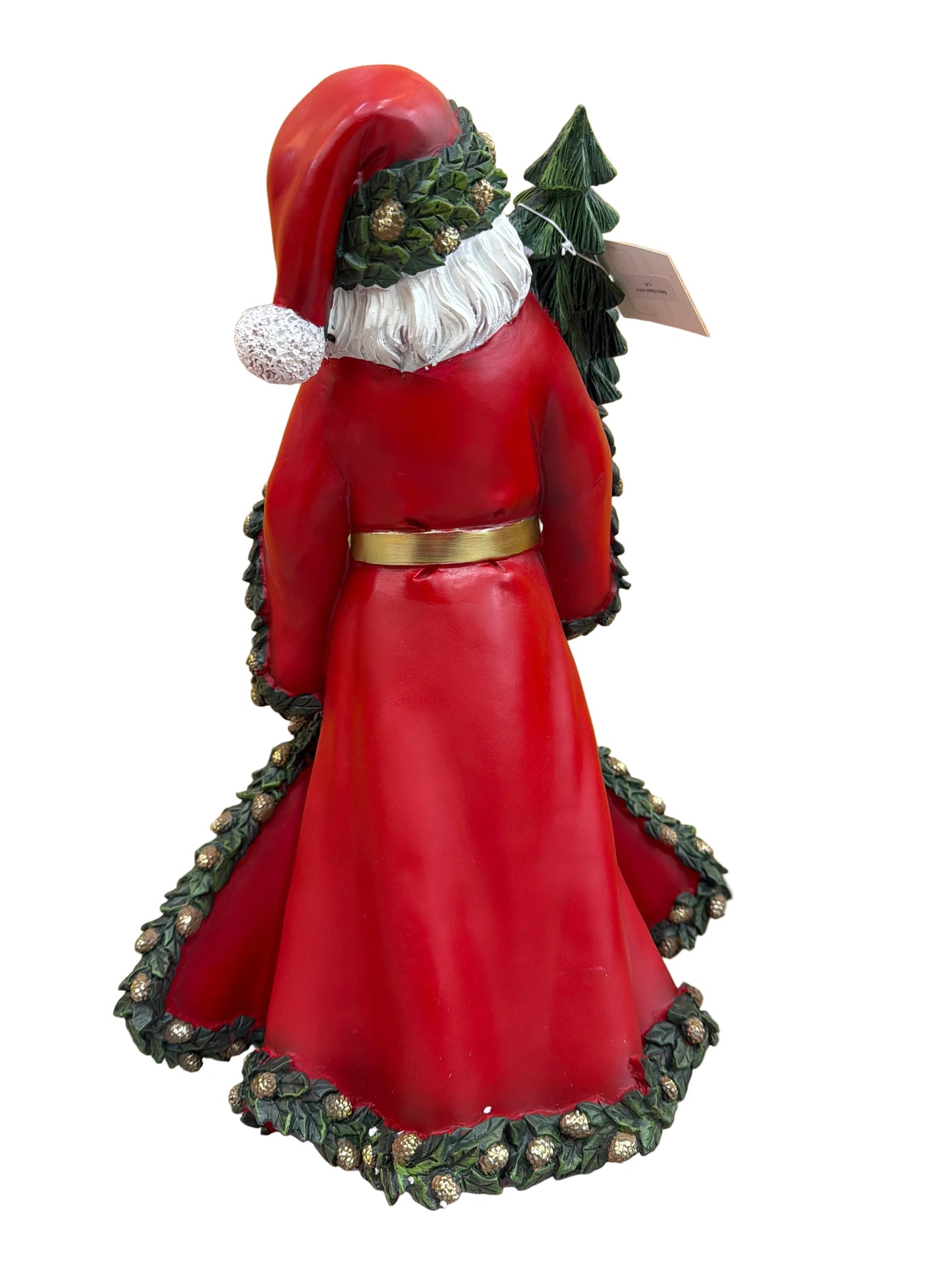Fiori Di Lena BABBO NATALE IN RESINA ROSSO CON SACCHETTO 32*23,5*47 CM